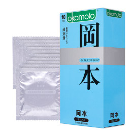 冈本SKIN系列超润滑10只装 避孕套安全套 成人用品