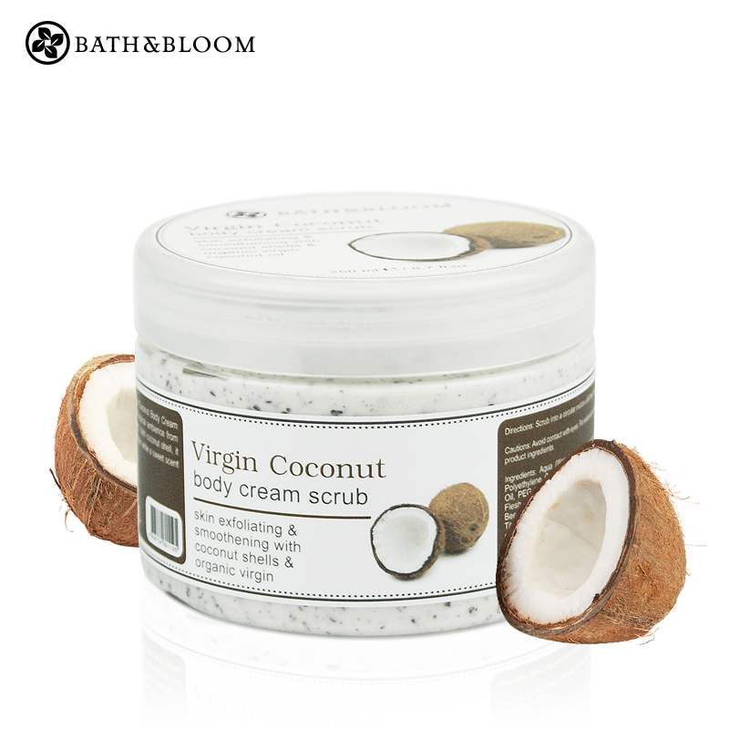 泰国Bath&Bloom椰子身体去角质死皮磨砂膏 修复嫩滑焕白护理肌肤