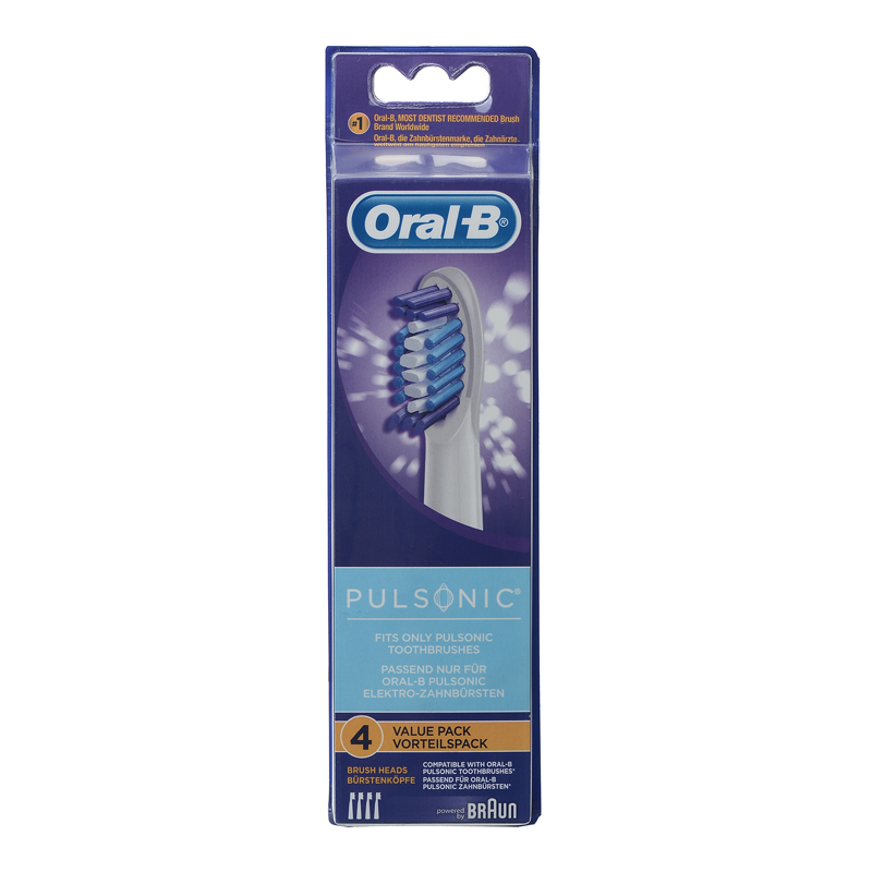 OralB/欧乐BSR32-4电动牙刷头 成人替换声波清洁刷头 