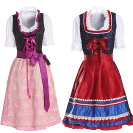 新法国男女童表演服装德国民族传统巴伐利亚儿童节舞台演出啤酒服