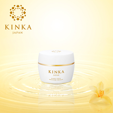 日本本土Kinka Cosmetic Cream金华24k黄金美容金箔保湿面霜80g