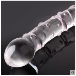 水晶阳具双头玻璃棒情趣用品性玩具 G点后庭刺激肛门塞女用自慰器